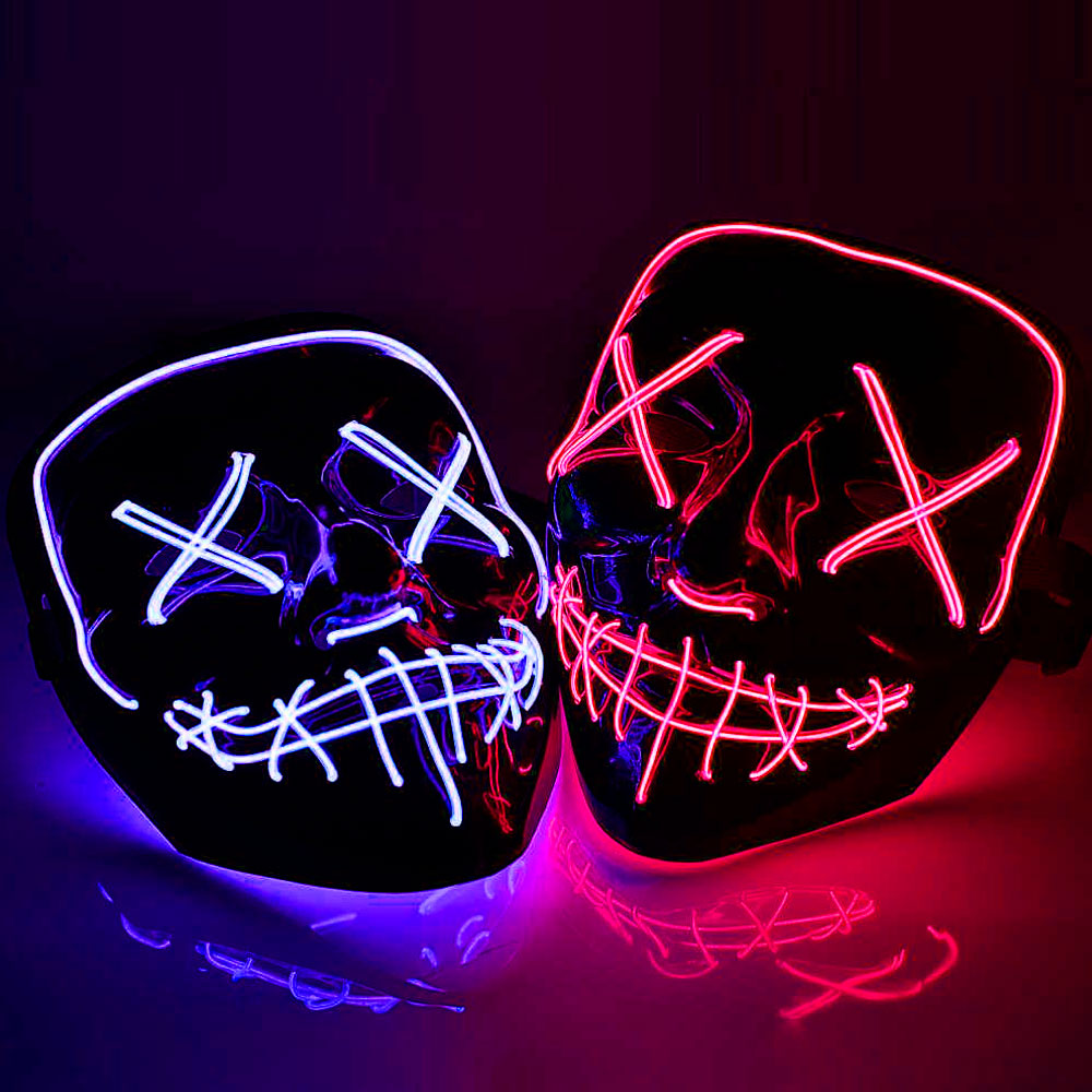 Mascara Luz Led Halloween