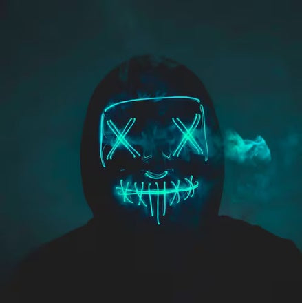 Mascara Luz Led Halloween