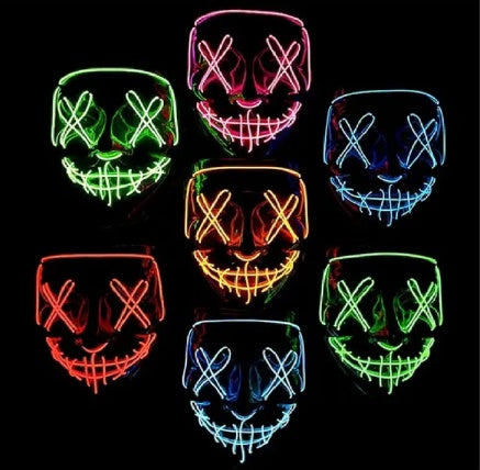 Mascara Luz Led Halloween